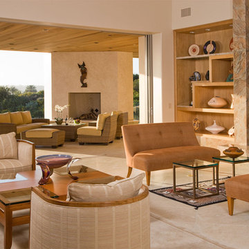 Living Room- Rancho Sante Fe Custom Home