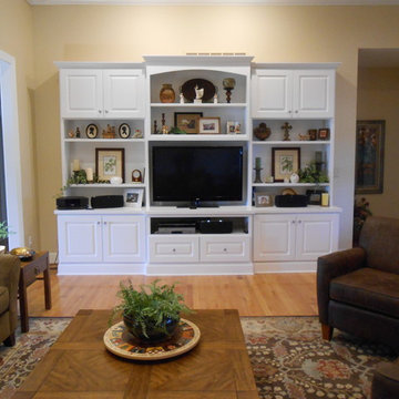 Living room Re-design with Custom Entertainment Center