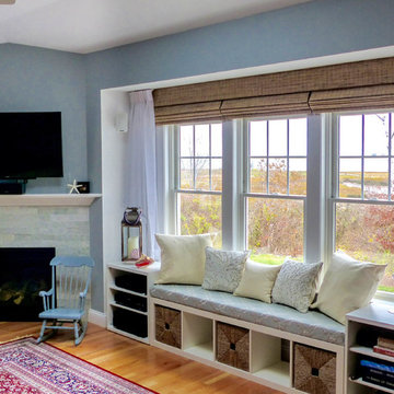 Living Room Remodel with Coastal Safari Design