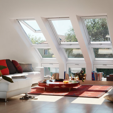 Living Room Sloping & Vertical Windows