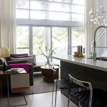 Living Room – South Beach Apartment, Miami Beach
