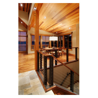 Living Room Stair Rail - Modern - Living Room - San Francisco - by ...