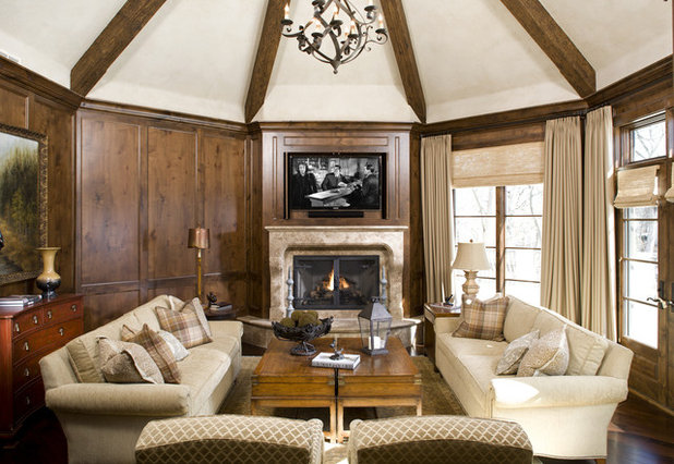 Traditional Living Room by Stonewood, LLC