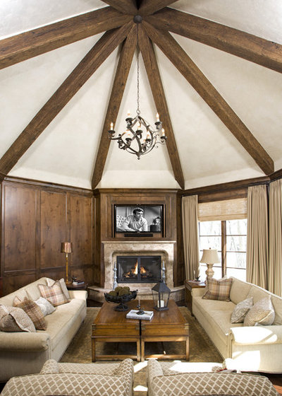 Traditional Living Room by Stonewood, LLC