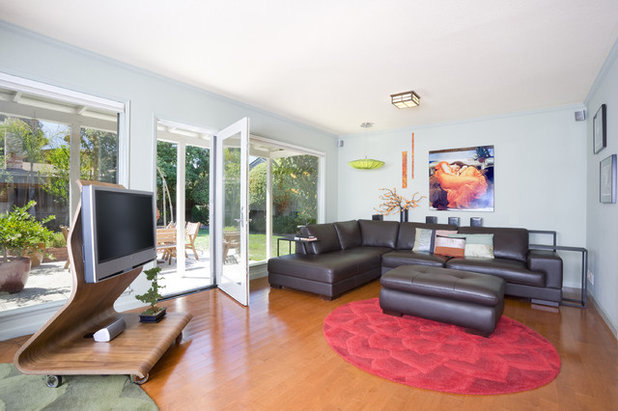 Contemporary Living Room by Susan Diana Harris Interior Design
