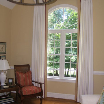 Living room tall arched window