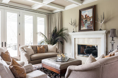 Example of a transitional formal living room design in Other