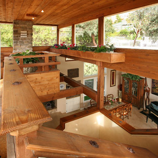 Island style living room photo in Orange County
