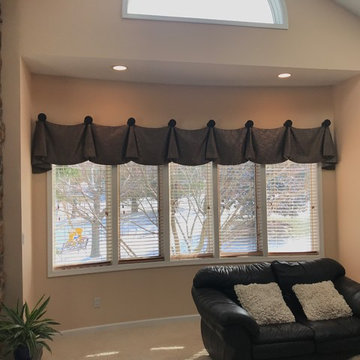 Living Room Valances and Faux Roman -Dresher, PA