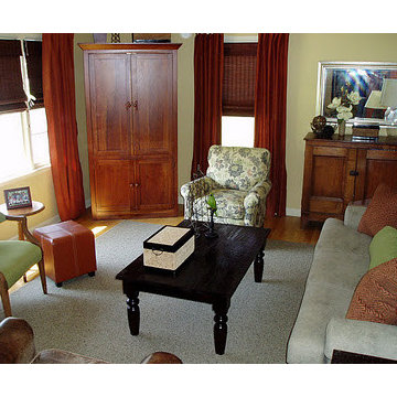 Living Room: Warm + Traditional
