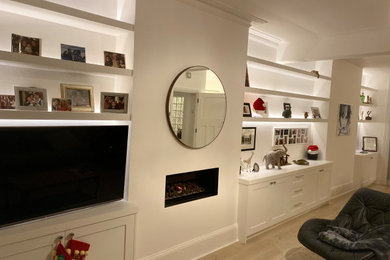 Living Room with Bespoke Open Shelving