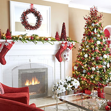 Living Room with Christmas Sparkle