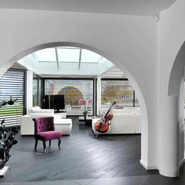 Living Room with External Venetian Blinds