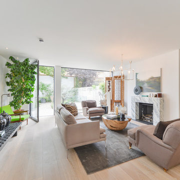 Living room with garden view