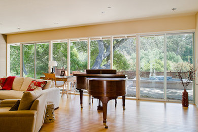 Living Room with Glass Doors