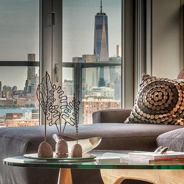 Living Room with Manhattan Views