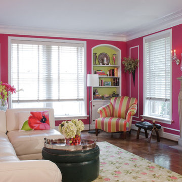 Living Room with picture molding