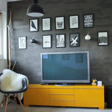 Living room  with Scandinavian Design