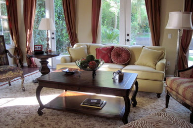Living Room with warm earth tones