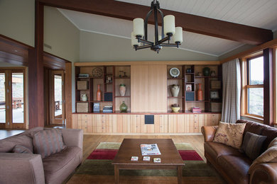 Living Room Wooden Shelving Unit