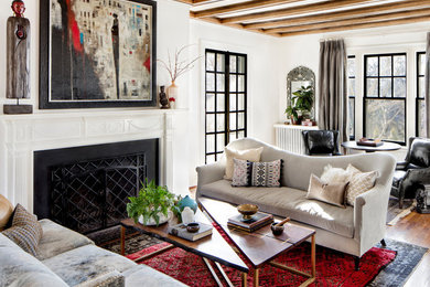 Inspiration for an eclectic living room remodel in Baltimore