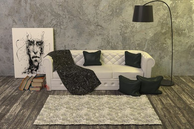 Living room - contemporary living room idea in Orange County