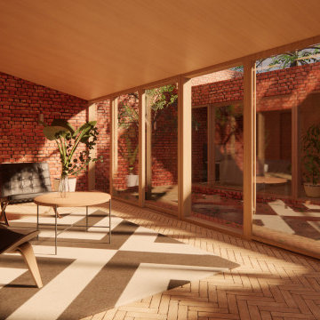 Living Space - Solar Courtyard House - Beverley, East Yorkshire