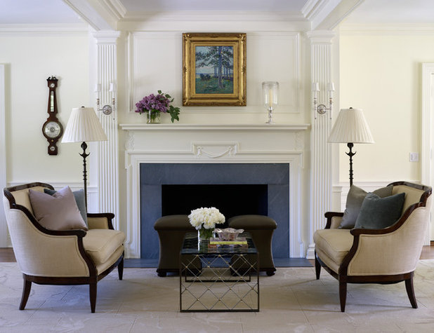 Traditional Living Room by Mark P. Finlay Architects, AIA