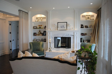 Living room - traditional living room idea in New York