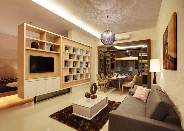 Modern Living Room by 3D Innovations Design Pte. Ltd.