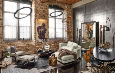 Room of the Day: Industrial Loft Goes Glam in Atlanta
