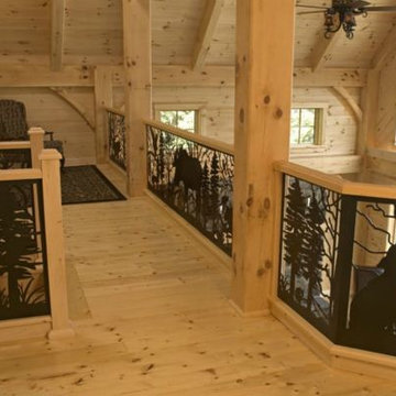 Loft & Balcony Railing in Timber Home
