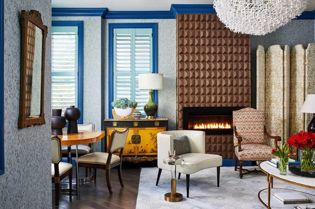 Eclectic Living Room by DANE AUSTIN INTERIOR DESIGN Boston & Cambridge