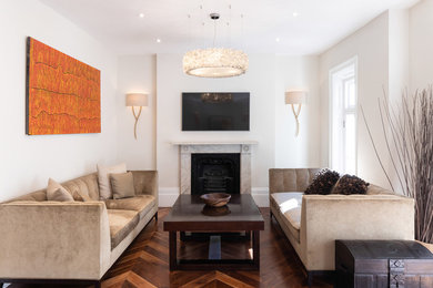 London townhouse living spaces