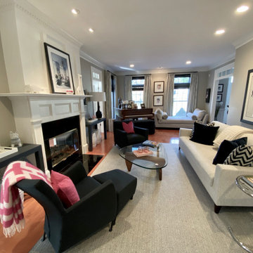 Long and narrow living room