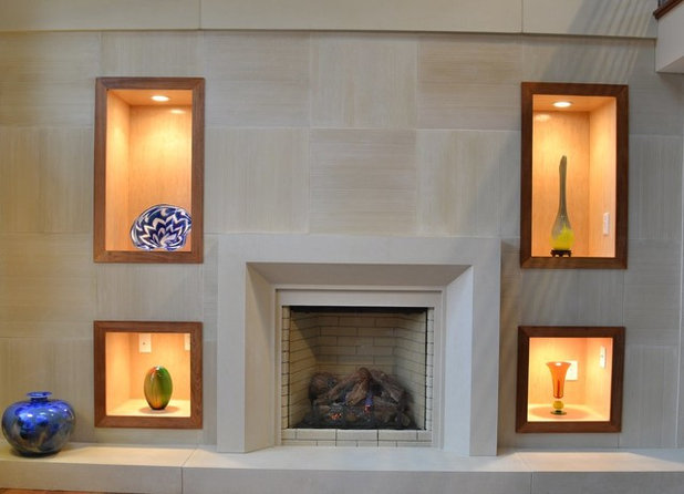 Traditional Living Room by Distinctive Mantel Designs, Inc
