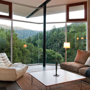 Imagen de salón contemporáneo de tamaño medio