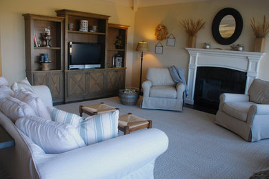 Living room - coastal living room idea in San Luis Obispo