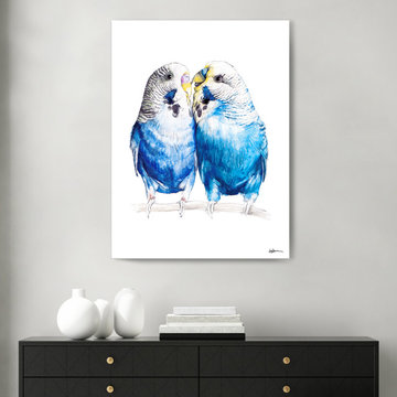 'Love Birds' Wrapped Canvas Wall Art