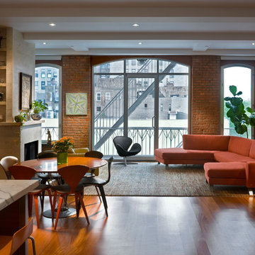 Lower East Side Condominium - Living Room / Dining Area