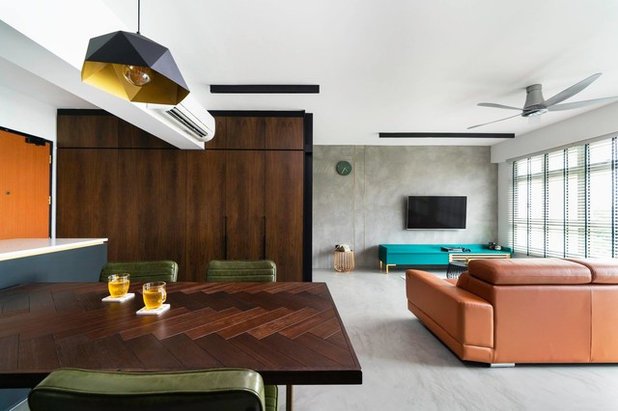Eclectic Living Room by Mesh Werk Studio