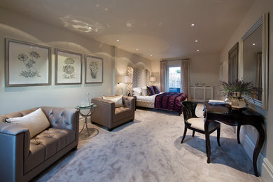 This is an example of a modern living room in Surrey.