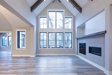 Living room - transitional living room idea in Minneapolis