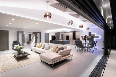 Modern living room in Buckinghamshire.