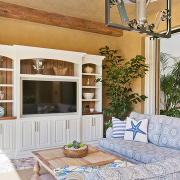 Luxury Indoor Outdoor Living Room Design in Rancho Santa Fe