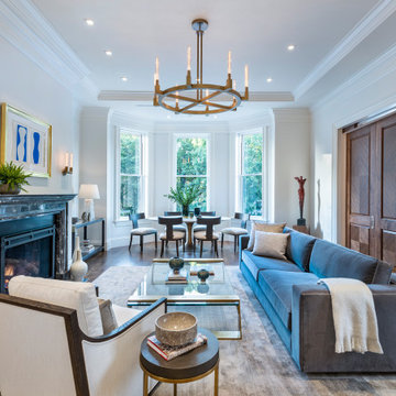 Luxury Open-Concept Living-Dining Room
