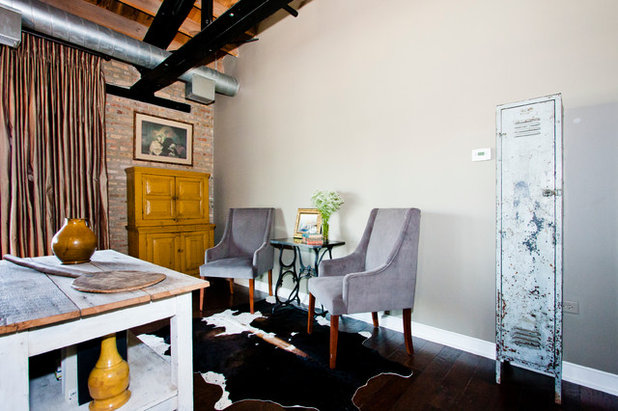 Industrial Living Room Madison Street Loft