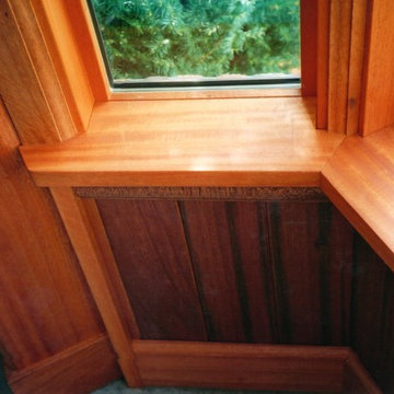 mahogany windows and jatoba flooring