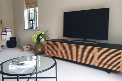 Photo of a modern living room in Cambridgeshire.