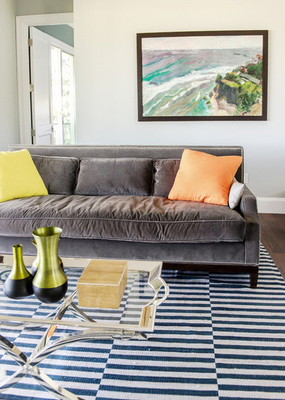 Beach Style Living Room by Ashley Camper Photography